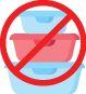 No confined containers icon